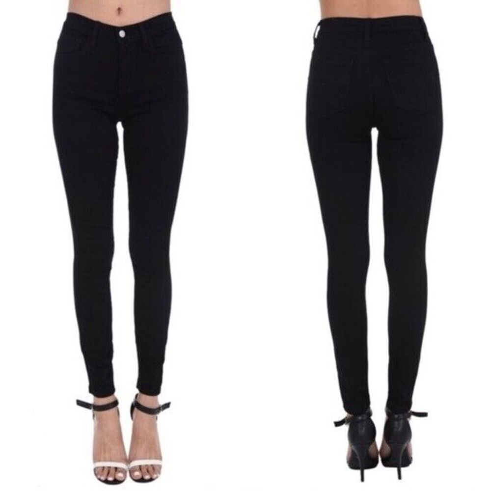 Judy‎ Blue Mid Rise Black 8391 Skinny Jeans Size 1XL